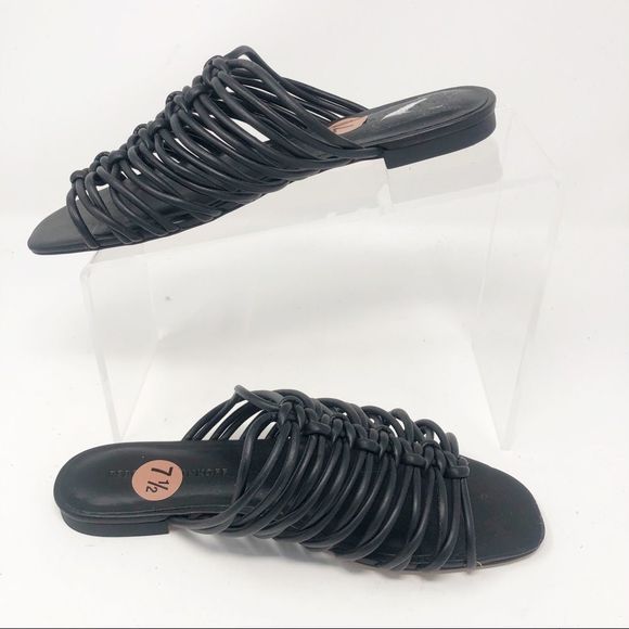 REBECCA MINKOFF | Maelynn Slides Black Strappy Sandals NEW Women’s Size 7.5 - Picture 4 of 12